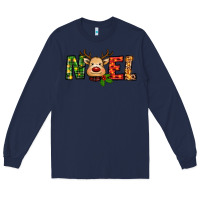 Navy reindeer noel christmas Long Sleeve Tee - RanaPortraitStore
