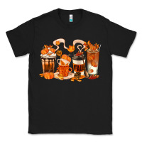 Black Fall Coffee Cups Classic Tee - texasbilliewilder