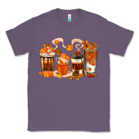 Lavender Fall Coffee Cups Classic Tee - texasbilliewilder