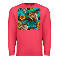 Cardinal appaloosa horses and sunflowers seamless pattern Premium Sweatshirt - BundleAndBundleShop