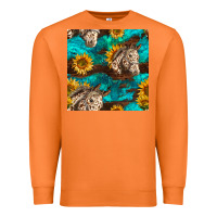 Carrot appaloosa horses and sunflowers seamless pattern Premium Sweatshirt - BundleAndBundleShop