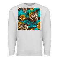 Dove Grey appaloosa horses and sunflowers seamless pattern Premium Sweatshirt - BundleAndBundleShop