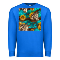 True Royal appaloosa horses and sunflowers seamless pattern Premium Sweatshirt - BundleAndBundleShop