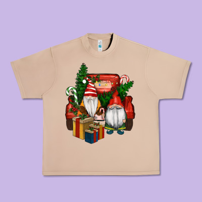 Christmas Truck And Gnome Urban Heavy Tee Designed By Ranaportraitstore