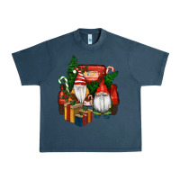 Midnight Navy Christmas Truck And Gnome Urban Heavy Tee - RanaPortraitStore