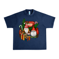 Navy Christmas Truck And Gnome Urban Heavy Tee - RanaPortraitStore
