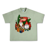 Oil Green Christmas Truck And Gnome Urban Heavy Tee - RanaPortraitStore