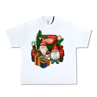 White Christmas Truck And Gnome Urban Heavy Tee - RanaPortraitStore
