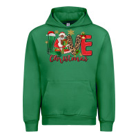 Emerald love christmas black santa Urban Hoodie - MaliasSmallBusiness