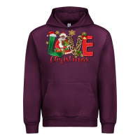 Mauve Wine love christmas black santa Urban Hoodie - MaliasSmallBusiness