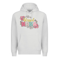 Dove Grey blessed nana Premium Hoodie - MaliasSmallBusiness