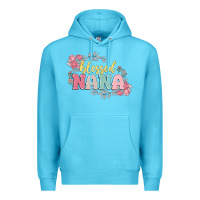 Ocean Blue blessed nana Premium Hoodie - MaliasSmallBusiness