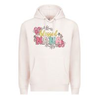 Pale Pink blessed nana Premium Hoodie - MaliasSmallBusiness