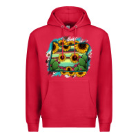 Cardinal Oregon Map Sunflower Cactus Serape Premium Hoodie - RanaPortraitStore