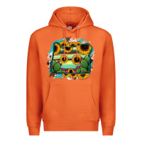 Carrot Oregon Map Sunflower Cactus Serape Premium Hoodie - RanaPortraitStore
