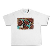 Lunar Rock American football leopard cowhide turquoise  leather background Urban Heavy Tee - BarkalooDesign