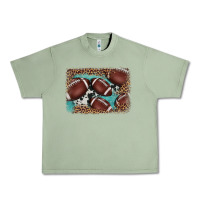Oil Green American football leopard cowhide turquoise  leather background Urban Heavy Tee - BarkalooDesign