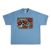 Pebble Blue American football leopard cowhide turquoise  leather background Urban Heavy Tee - BarkalooDesign