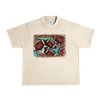 Sandshell American football leopard cowhide turquoise  leather background Urban Heavy Tee - BarkalooDesign
