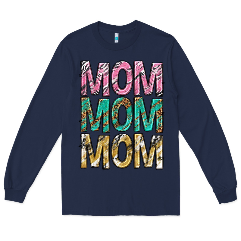 Mom Mom Mom Mothers Day Long Sleeve Tee by texasbilliewilder | Teevron