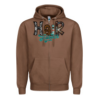 Chestnut hair hustler Zipper Hoodie - SublimationCraftShop