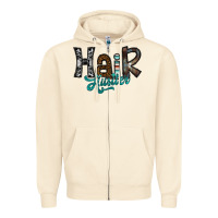 Sandshell hair hustler Zipper Hoodie - SublimationCraftShop