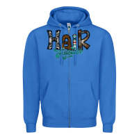 True Royal hair hustler Zipper Hoodie - SublimationCraftShop