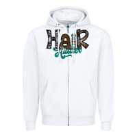 White hair hustler Zipper Hoodie - SublimationCraftShop
