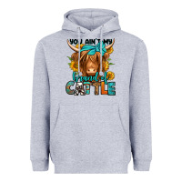 Heather Grey you ain't my brand of cattle longhaired cow Heavyweight Hoodie - Jasminsmagicworld