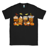 Black Fall Coffee Cups Classic Tee - texasbilliewilder