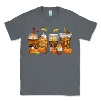 Charcoal Heather Fall Coffee Cups Classic Tee - texasbilliewilder