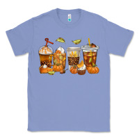 Colony Blue Fall Coffee Cups Classic Tee - texasbilliewilder