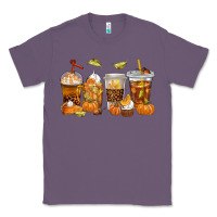 Lavender Fall Coffee Cups Classic Tee - texasbilliewilder