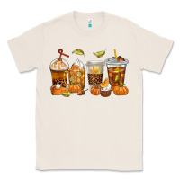 Natural Fall Coffee Cups Classic Tee - texasbilliewilder