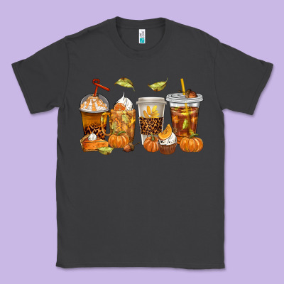 Fall Coffee Cups Classic Tee Designed By Texasbilliewilder