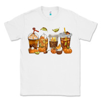 White Fall Coffee Cups Classic Tee - texasbilliewilder