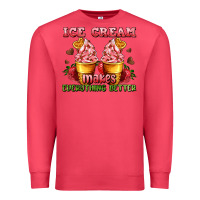 Cardinal ice cream makes everything better Premium Sweatshirt - AdoDesignShop