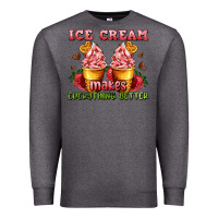 Charcoal Heather ice cream makes everything better Premium Sweatshirt - AdoDesignShop