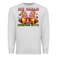 Dove Grey ice cream makes everything better Premium Sweatshirt - AdoDesignShop