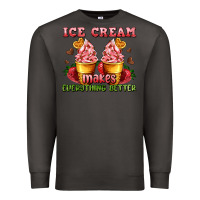 Smoke ice cream makes everything better Premium Sweatshirt - AdoDesignShop