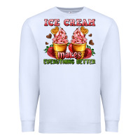 White ice cream makes everything better Premium Sweatshirt - AdoDesignShop