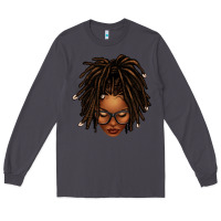 Smoke afro locs messy bun Long Sleeve Tee - texasbilliewilder