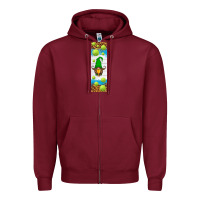 Burgundy tennis penwraps Zipper Hoodie - HRA Design Shop