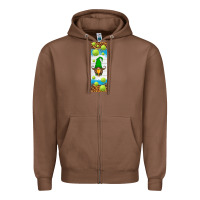 Chestnut tennis penwraps Zipper Hoodie - HRA Design Shop