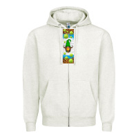 Oatmeal Heather tennis penwraps Zipper Hoodie - HRA Design Shop