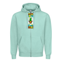 Seafoam tennis penwraps Zipper Hoodie - HRA Design Shop
