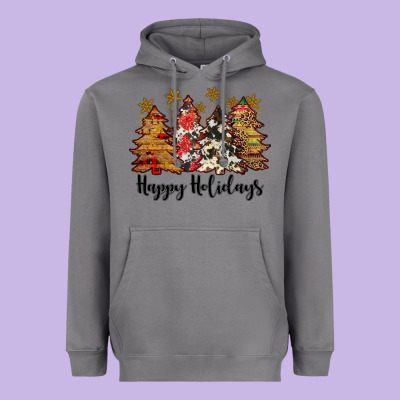 Happy Holidays Heavyweight Hoodie Designed By Jahusdesignshop