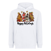 White happy holidays Heavyweight Hoodie - JahusDesignShop