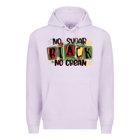 Lilac no sugar black no cream Premium Hoodie - MaliasSmallBusiness
