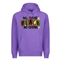 Purple no sugar black no cream Premium Hoodie - MaliasSmallBusiness